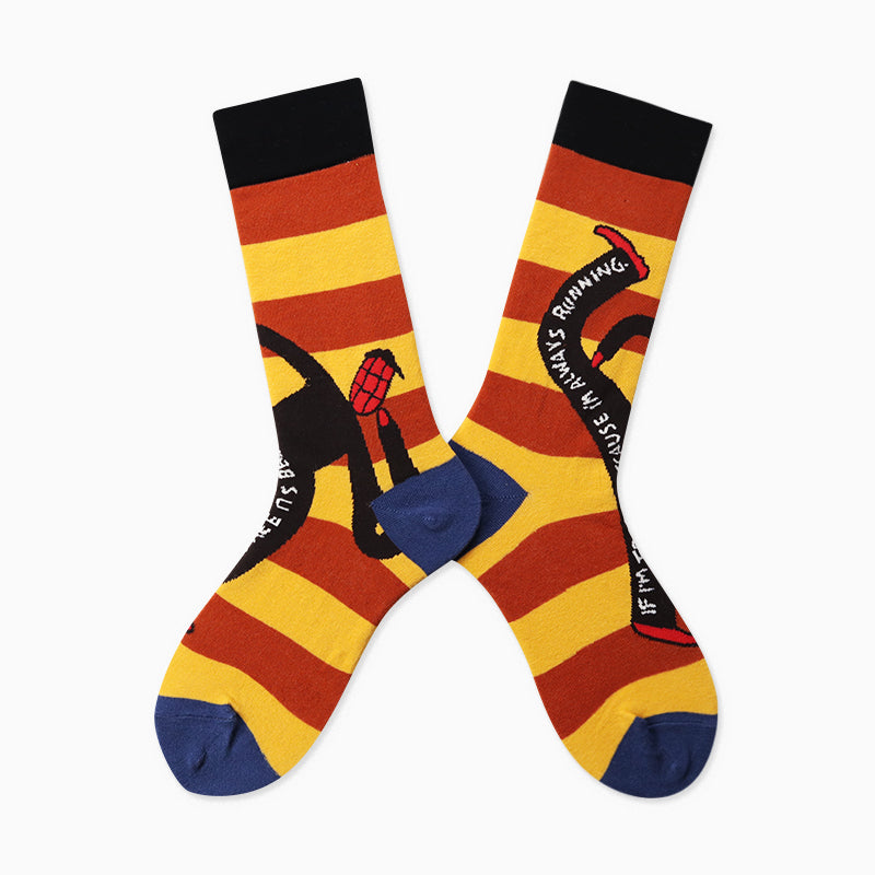 Patterned ladies socks