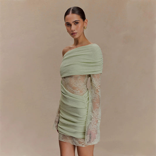 Sexy Lace Sheer Beach Cover-up Bikini Swimsuit Beach Dress