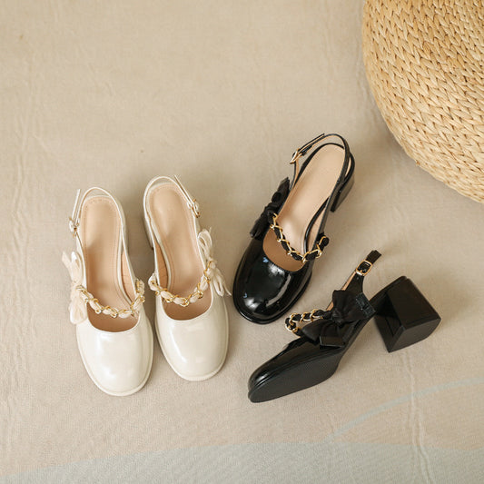 Mary Jane Women's Mid-heel Chunky Heel Shoes