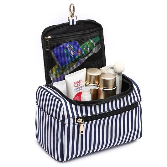 Women's Makeup Stripe Storage Bag Multifunctional