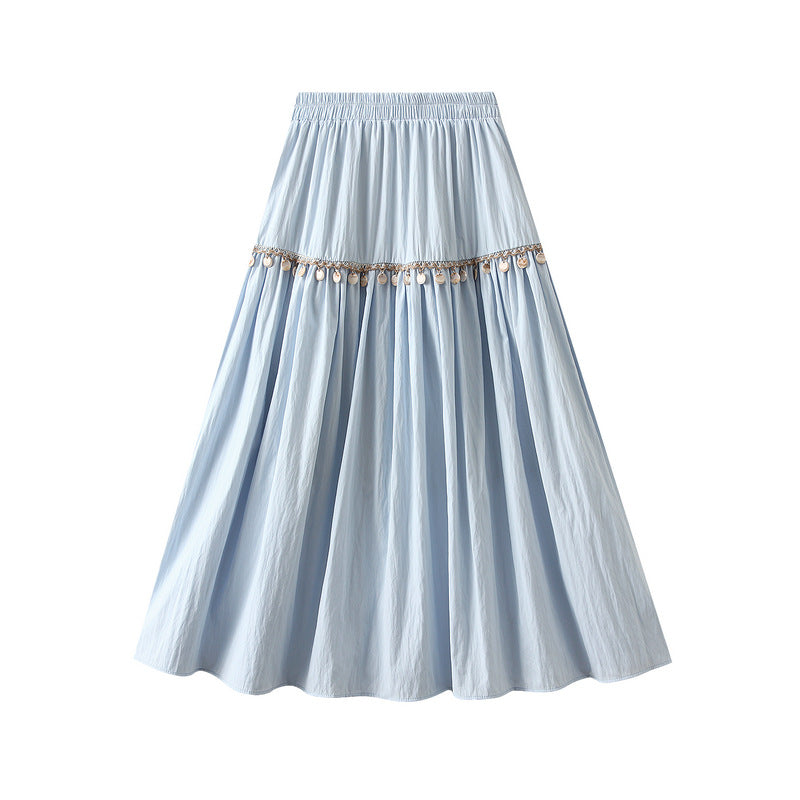 Bohemian Vacation Style Embroidered Skirt