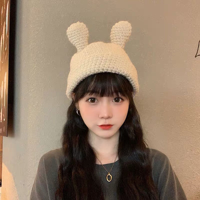 Cute Wool Hat Female Warm Student Soft Girl