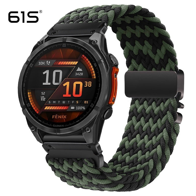 Elastic Umbrella Buckle Woven Watch Band