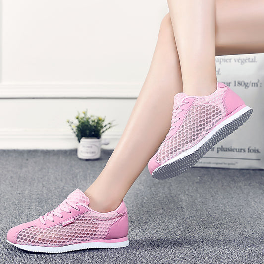 Sommer Ny Mesh Sneakers til Damer, Åndbare