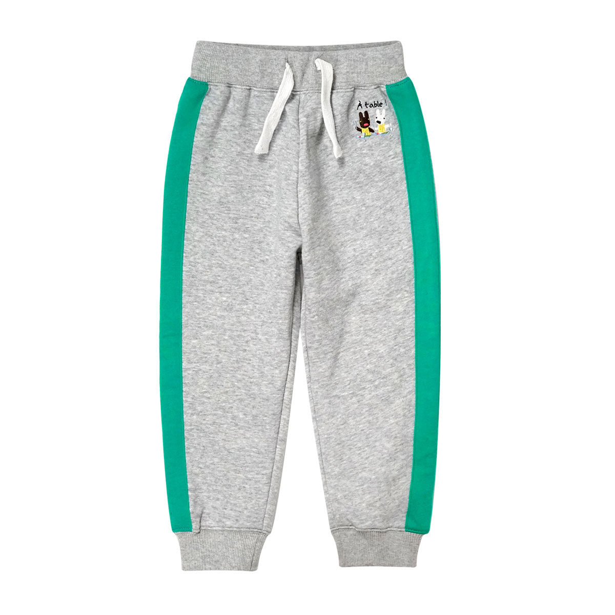 Children's Mid-Waist Rubber Band Belt Sports Casual Pants