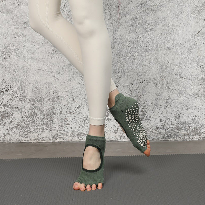 New Sports Yoga Split Finger Non-slip Five-finger Socks