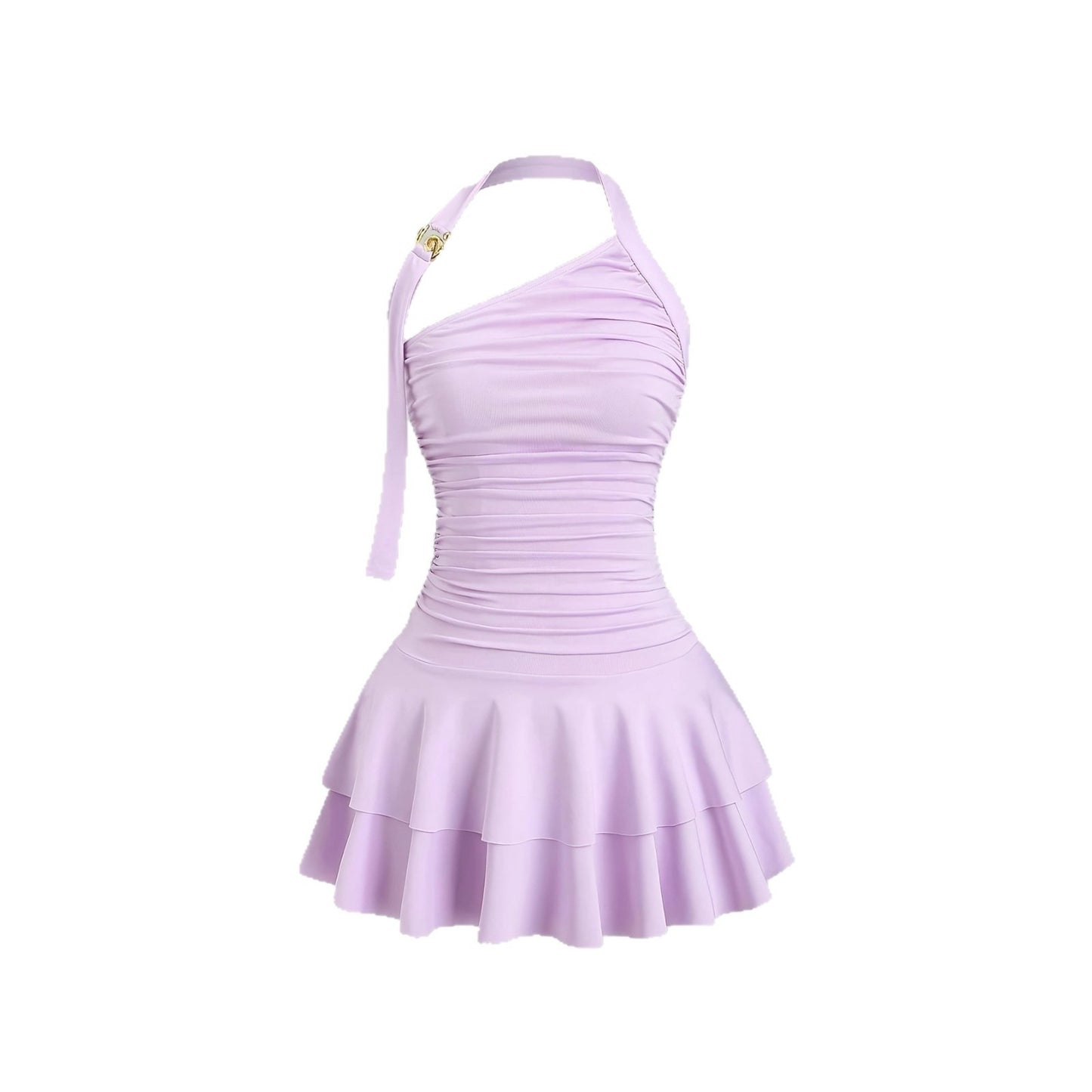 New Stylish And Elegant Gold Spiral Backless Short Bodycon Dress