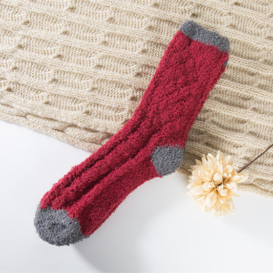 Coral fleece socks Ladies sleep socks
