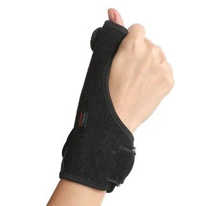 Thumb guard sleeve and wrist plate support