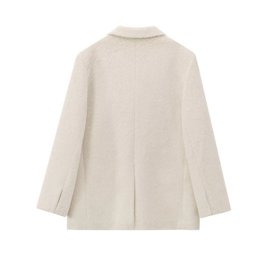 Fashion Personality Women's Faux Fur Blazer