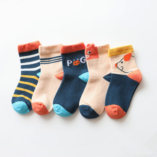 Cartoon Animal Cotton Socks For Boys And Girls
