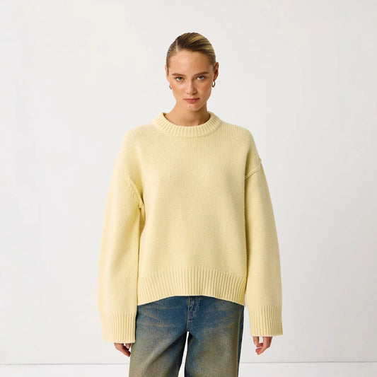 Ladies New Autumn And Winter Loose Round Neck Sweater