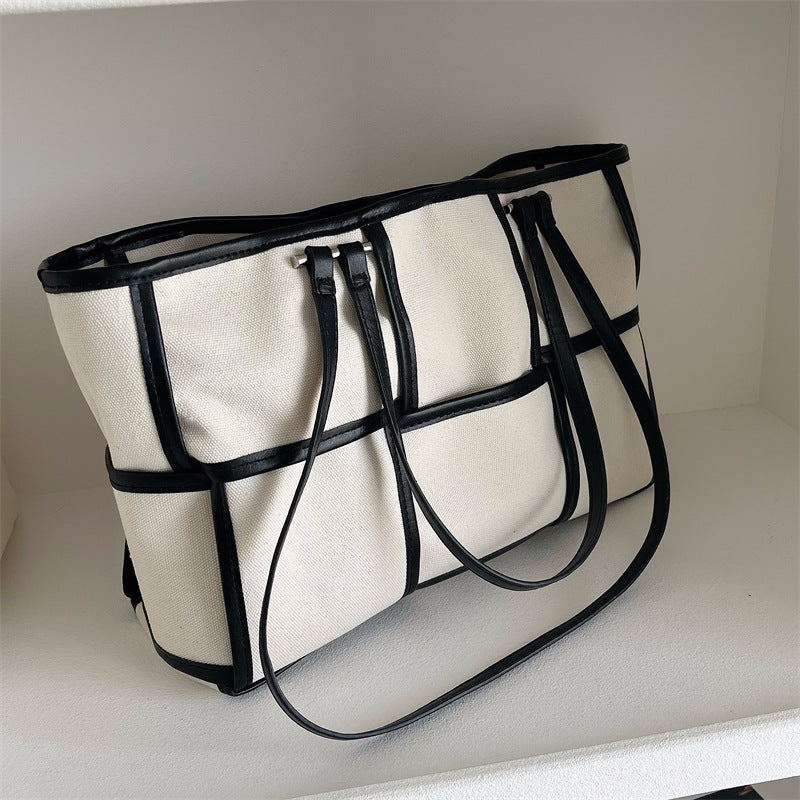 Ladies Large Capacity Canvas Shoulder Bag