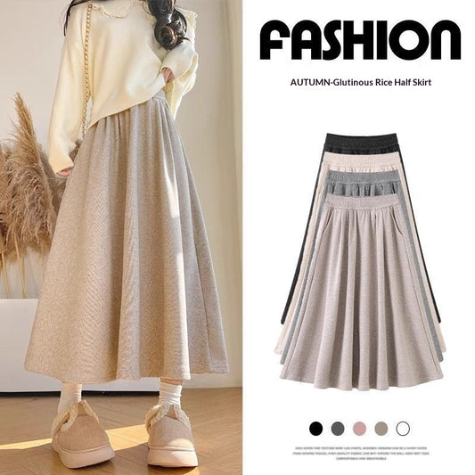 Mid Length Loose Fitting Womens Skirt