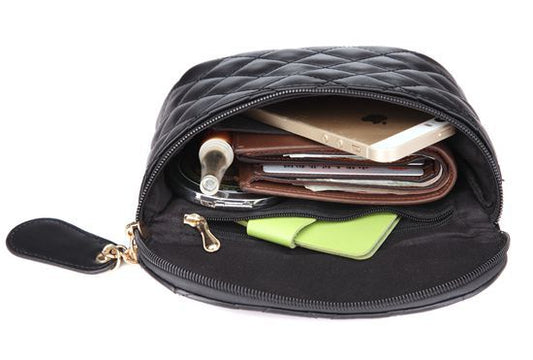 Mini Simple Rhombohedral Chain Belt Bag