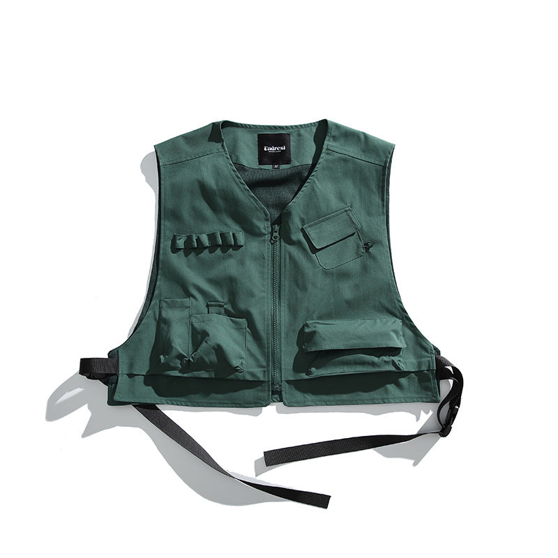 Mountain Outdoor Function Multi-pocket Workwear Vest All-matching Sleeveless