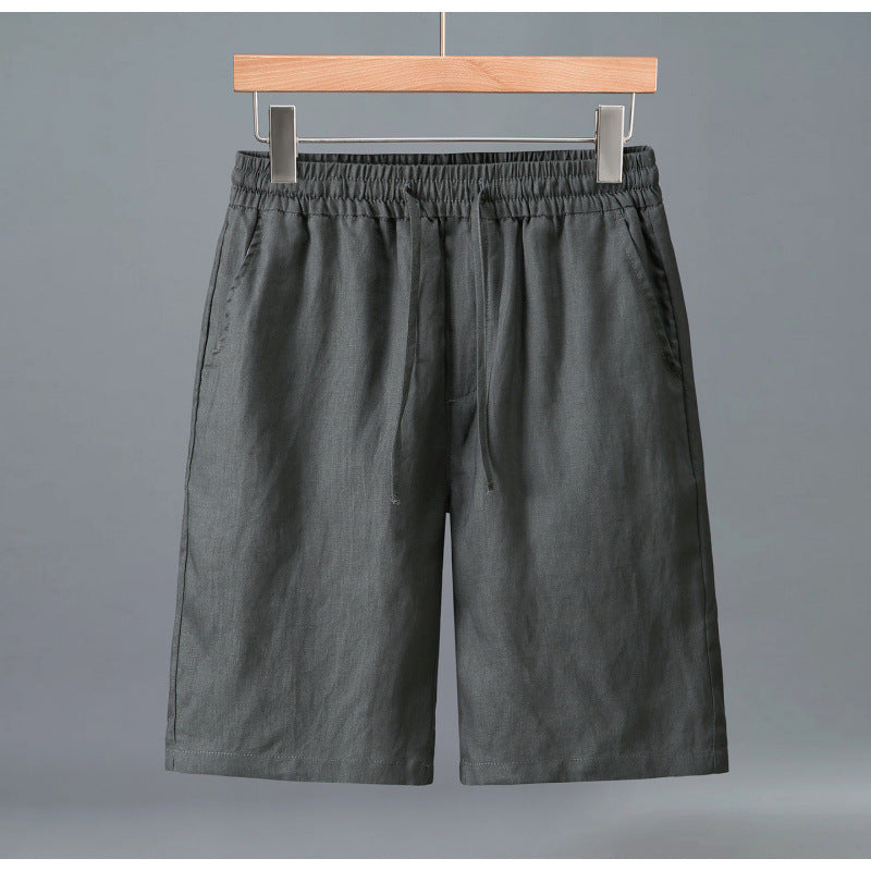 Men's Summer Loose Casual Pure Linen Shorts