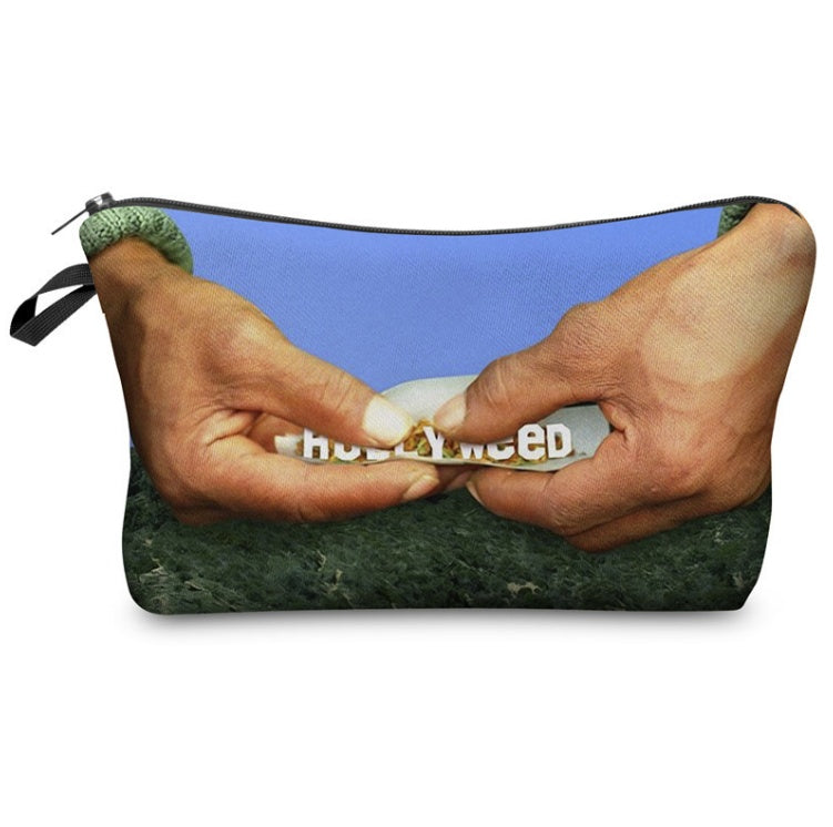 Digital Printing Shiny Letter Cosmetic Bag