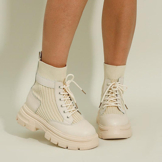 Spring And Autumn Single Boots, Thick Soled And Thick Heel Short Boots