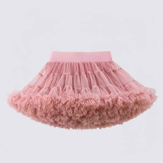 Girl's Tutu Skirt Soft Veil-year-old Princess Pettiskirt