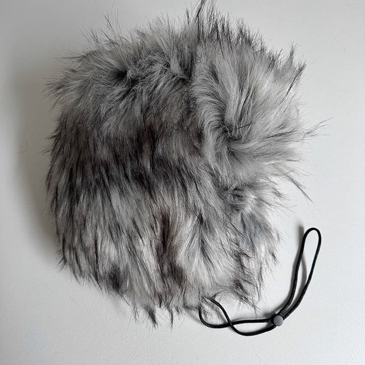 Outdoor Warm Thickened Earflap Hat With Integrated Fur And Fleece
