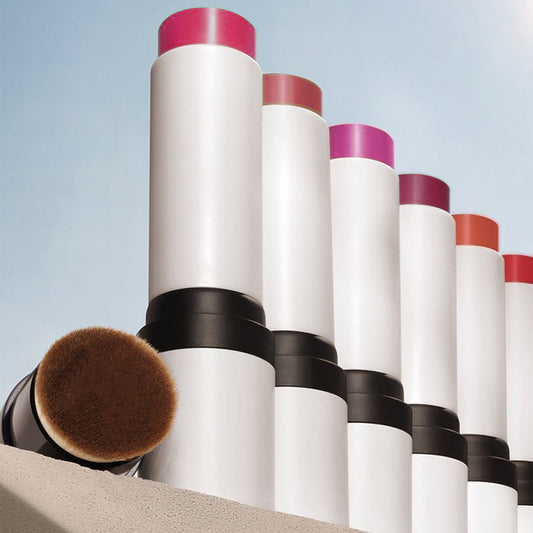 Blush Stick Foundation 2-in-1 Waterproof Sweat-proof Easy To Brighten Vermicelli With Brush Head