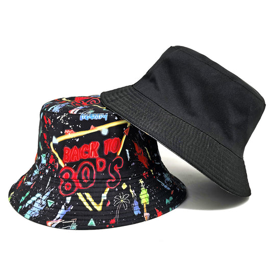 Spring Printed Fisherman Hat Reversible Bucket Hat