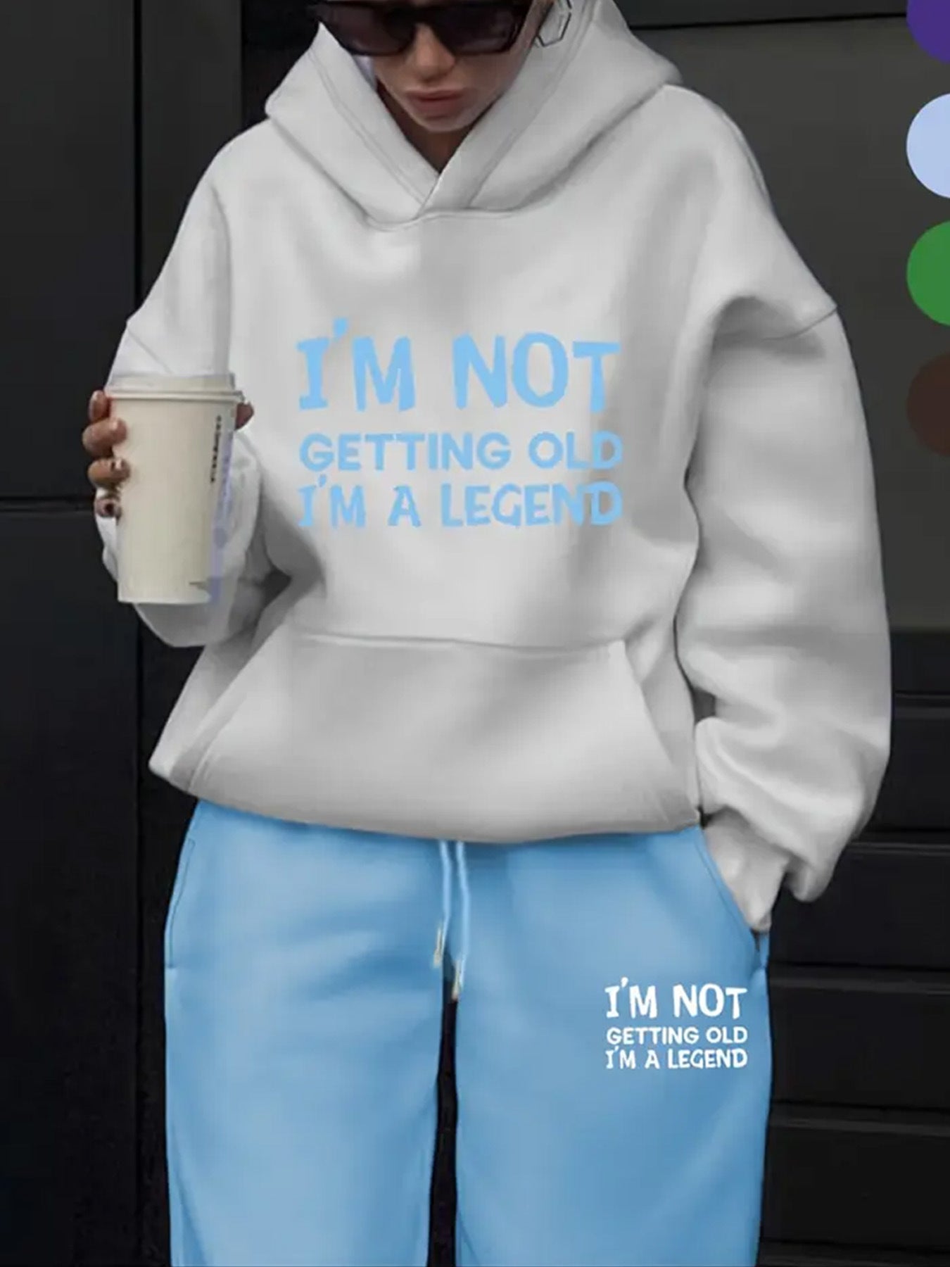 Womens Fleece Winter Hoodie Sweatshirt Set
