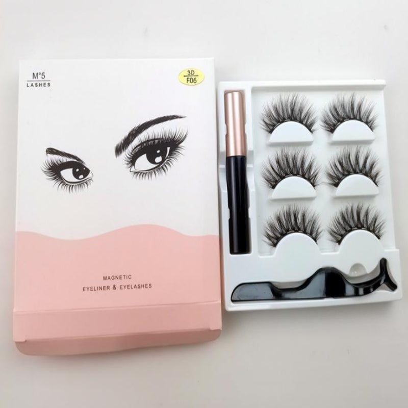 Magnetic False Eyelashes Five Pairs Of Mixed