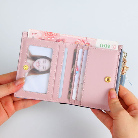 Wallet Ladies Fashion Japanese And Korean Small Buckle Wallet