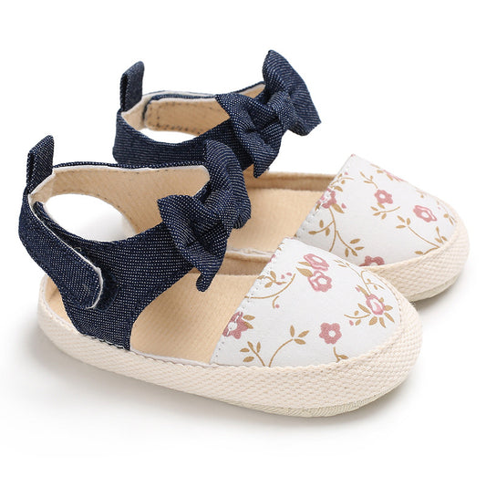 Summer Spring And Autumn New 0-1 Baby Girl Princess Shoes Soft Sole Shoes Non-slip Baby Toddler Shoes
