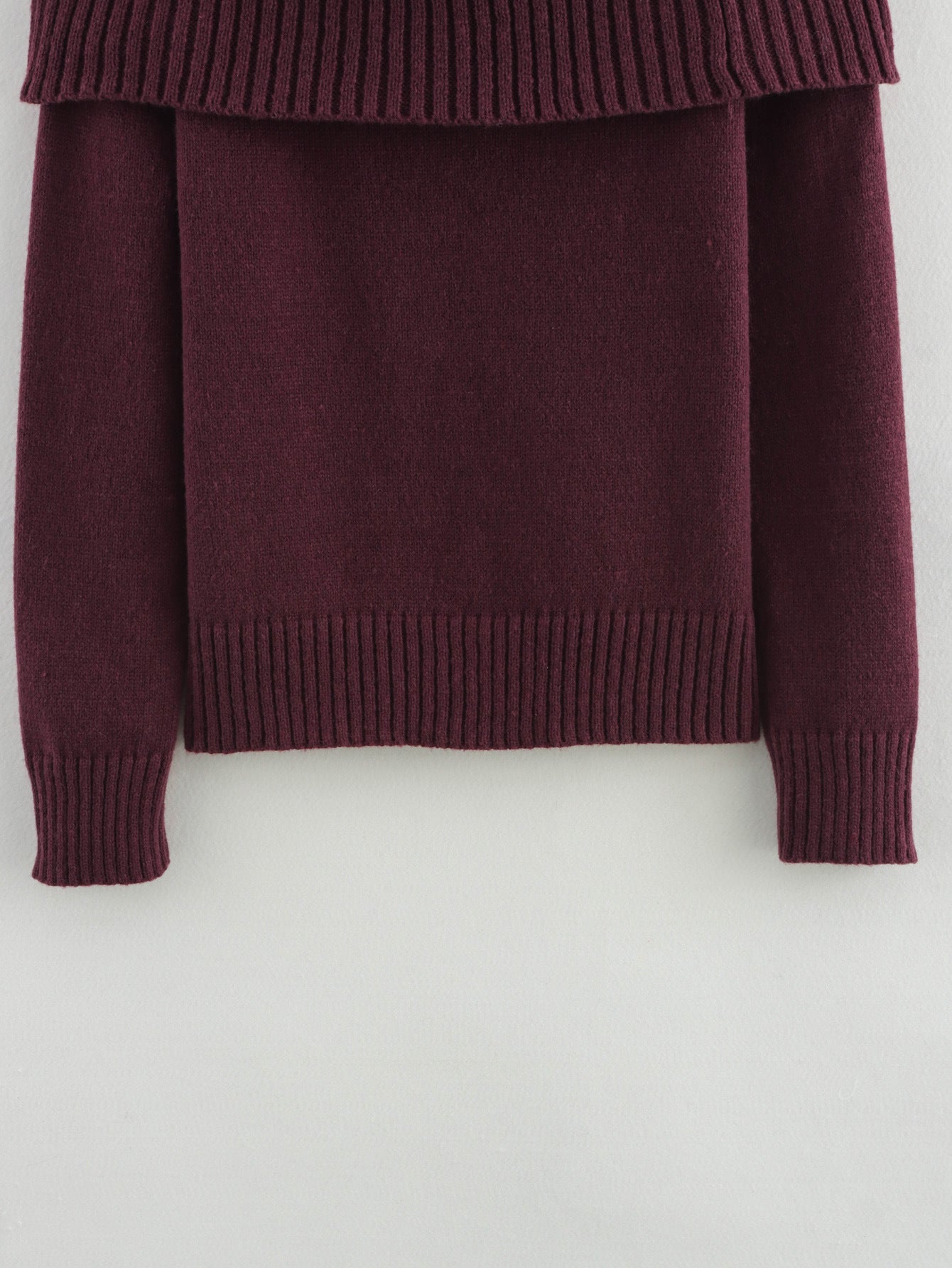 Women's One-shoulder Long-sleeve Sweater