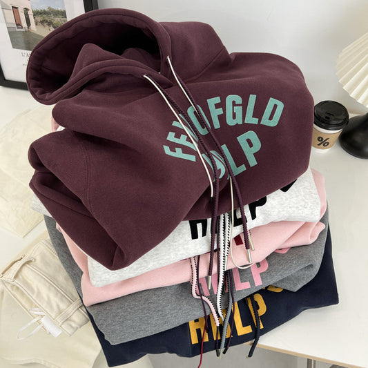 Casual, Laid-back Hooded Sweatshirt