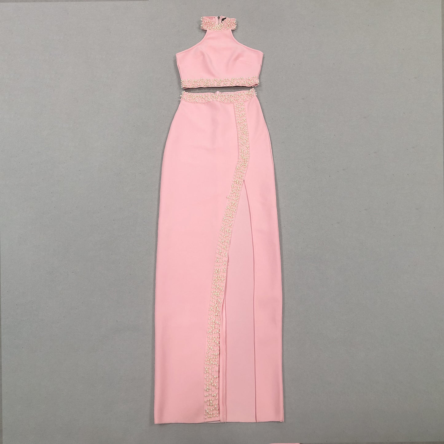 Lady's Halter Backless Sleeveless Set