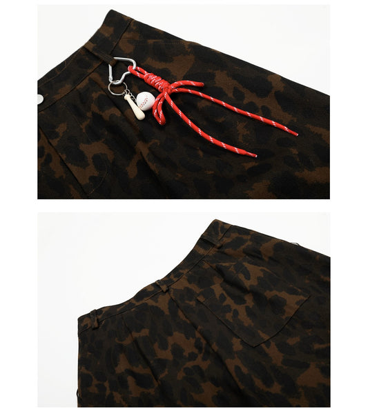 Women's Colorful Leopard Print Casual Pants