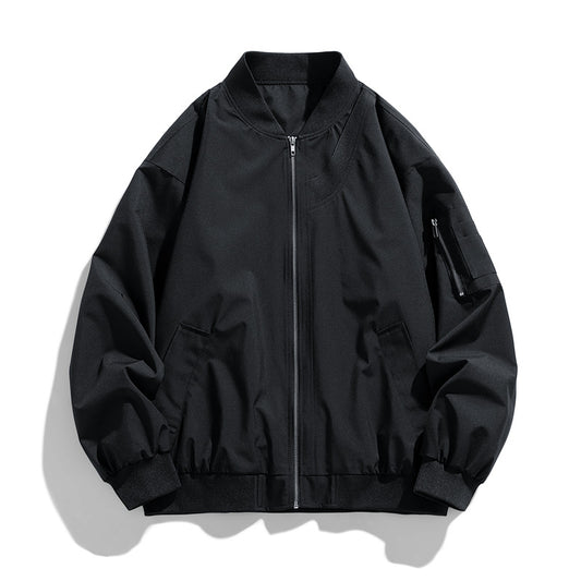 Mens American-Style Retro Workwear Flight Jacket