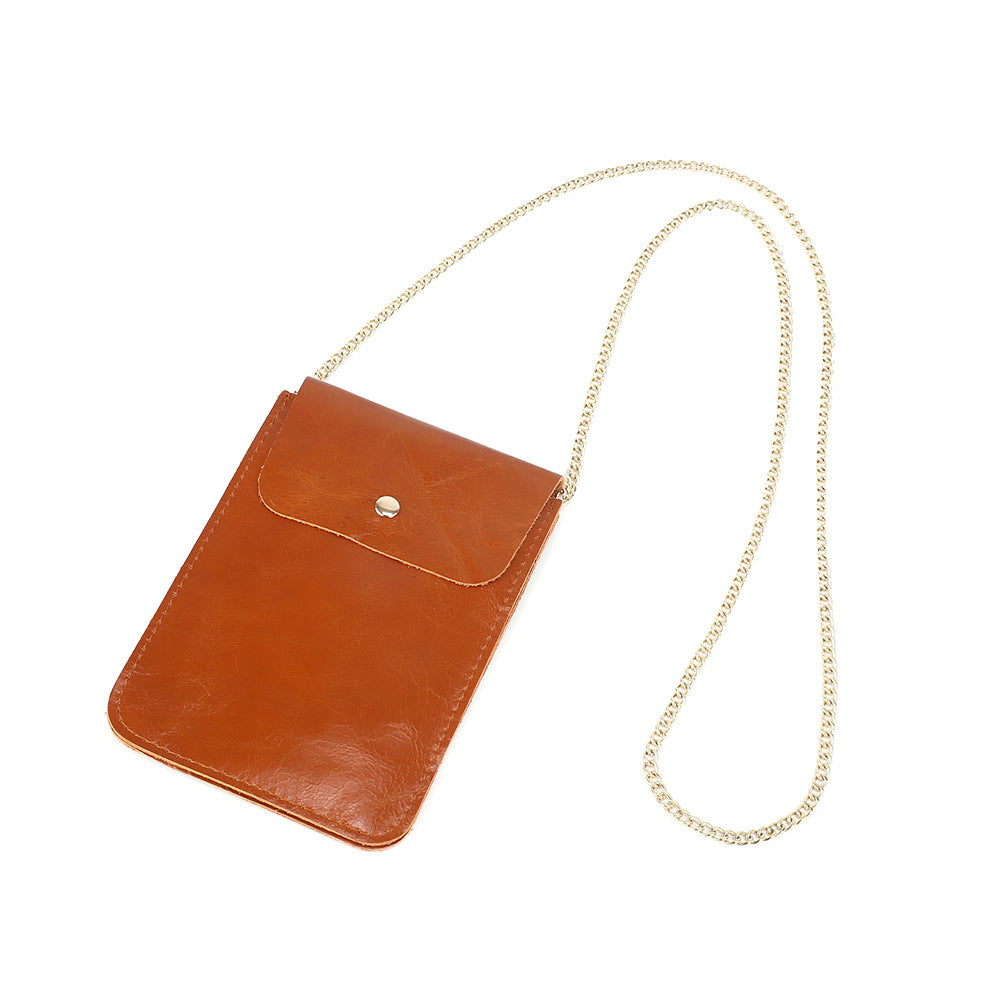 Women's Fashionable And Versatile Head Layer Cowhide Clutch Bag