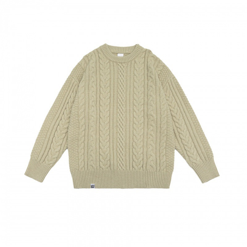 Japanese-style Retro Hemp Pattern Sweater