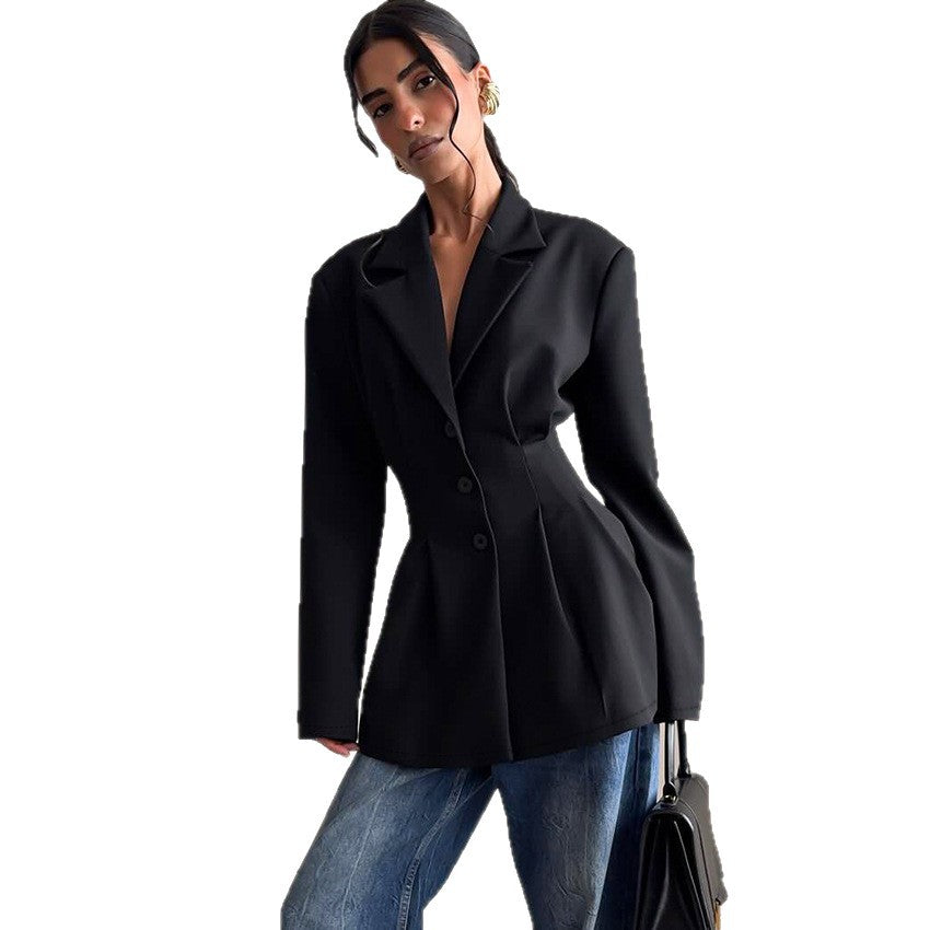 Cropped-fit Business Top For Commuting