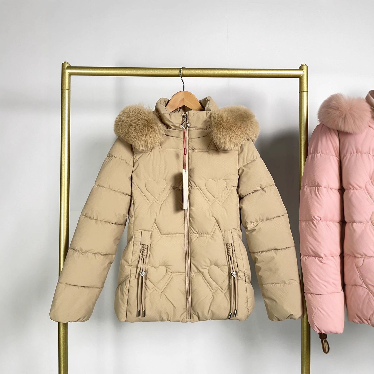 Fur Collar Fashionable Warm Jacket Women