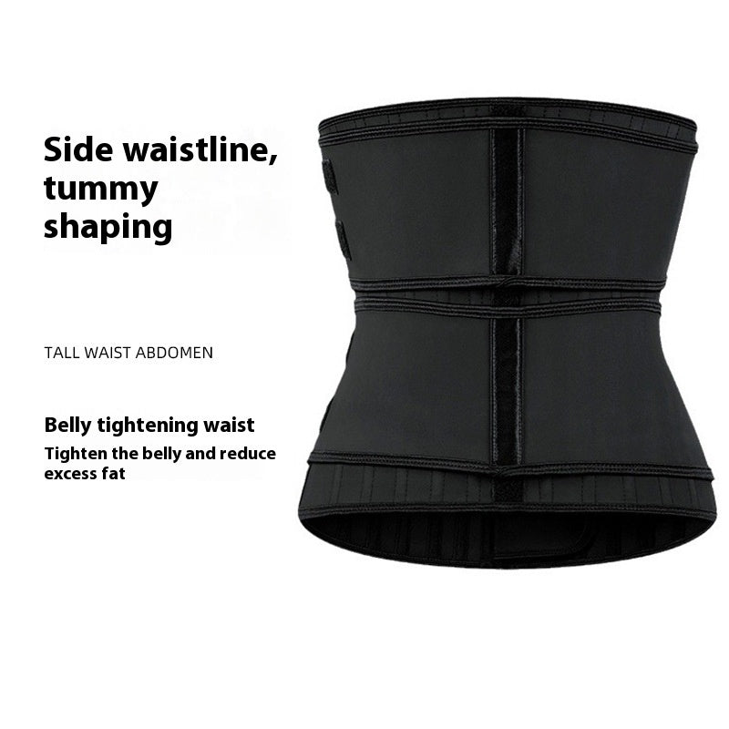 Removable 25 Bone Rubber Belly Band Corset