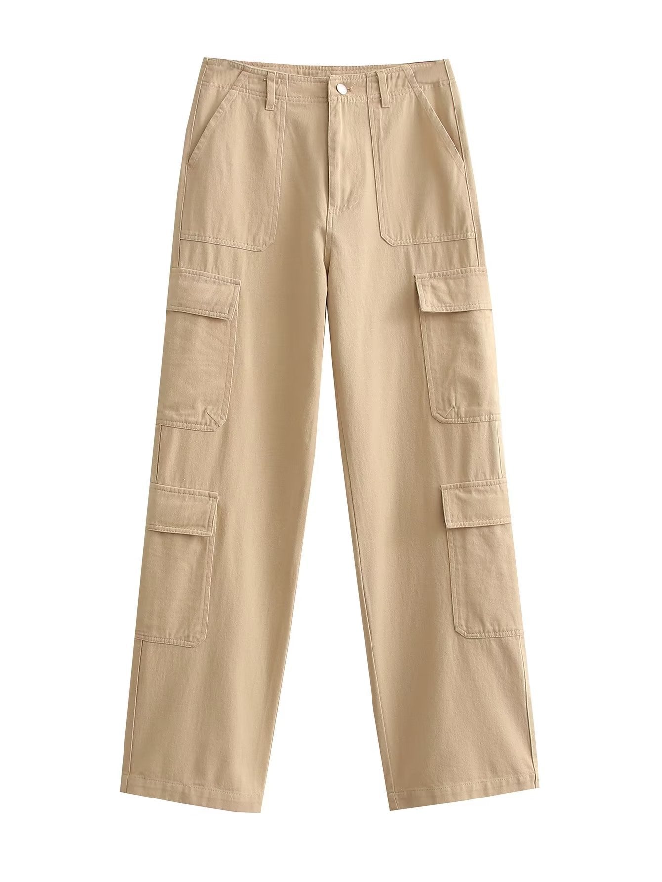 Women's Fashionable And Versatile Multi-pocket Workwear Long Pants