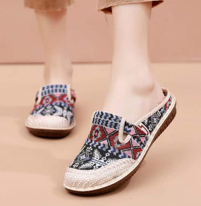 Baotou Ethnic Style Semi-slipper Female