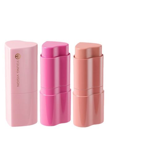 6 Colors Love Heart Blusher Contour Stick Facial Modification
