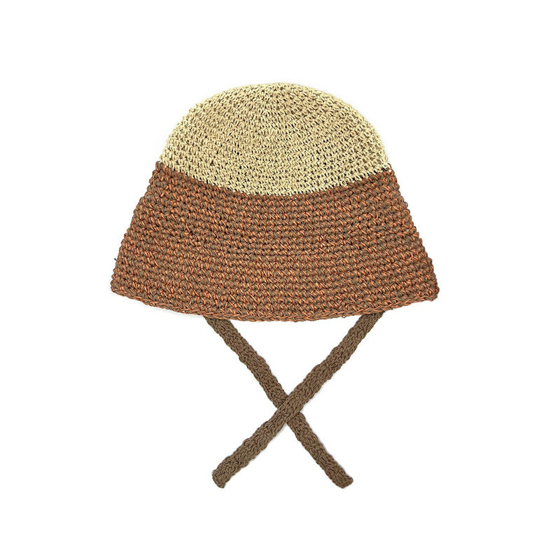 Men's And Women's Fashion Simple Tissue Paper Grass Bucket Hat