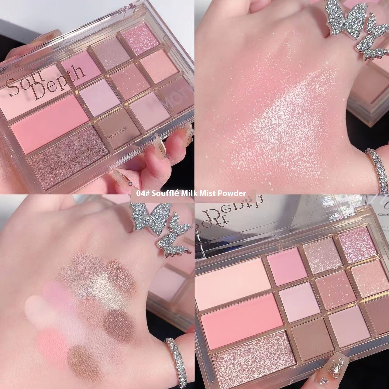 Earth Color Shimmer Matte Eye Shadow Plate