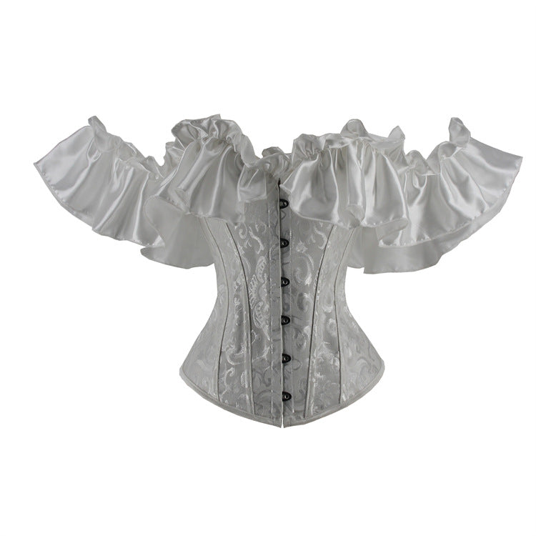 Jacquard Ribbon Satin Lace Court Lady