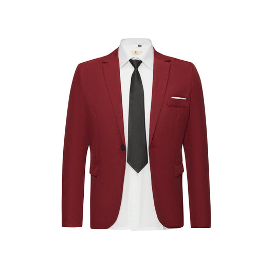 Plus Size Men's Formal Wear Small Business Suit Coat Wedding Dress Casual Slim Fit
