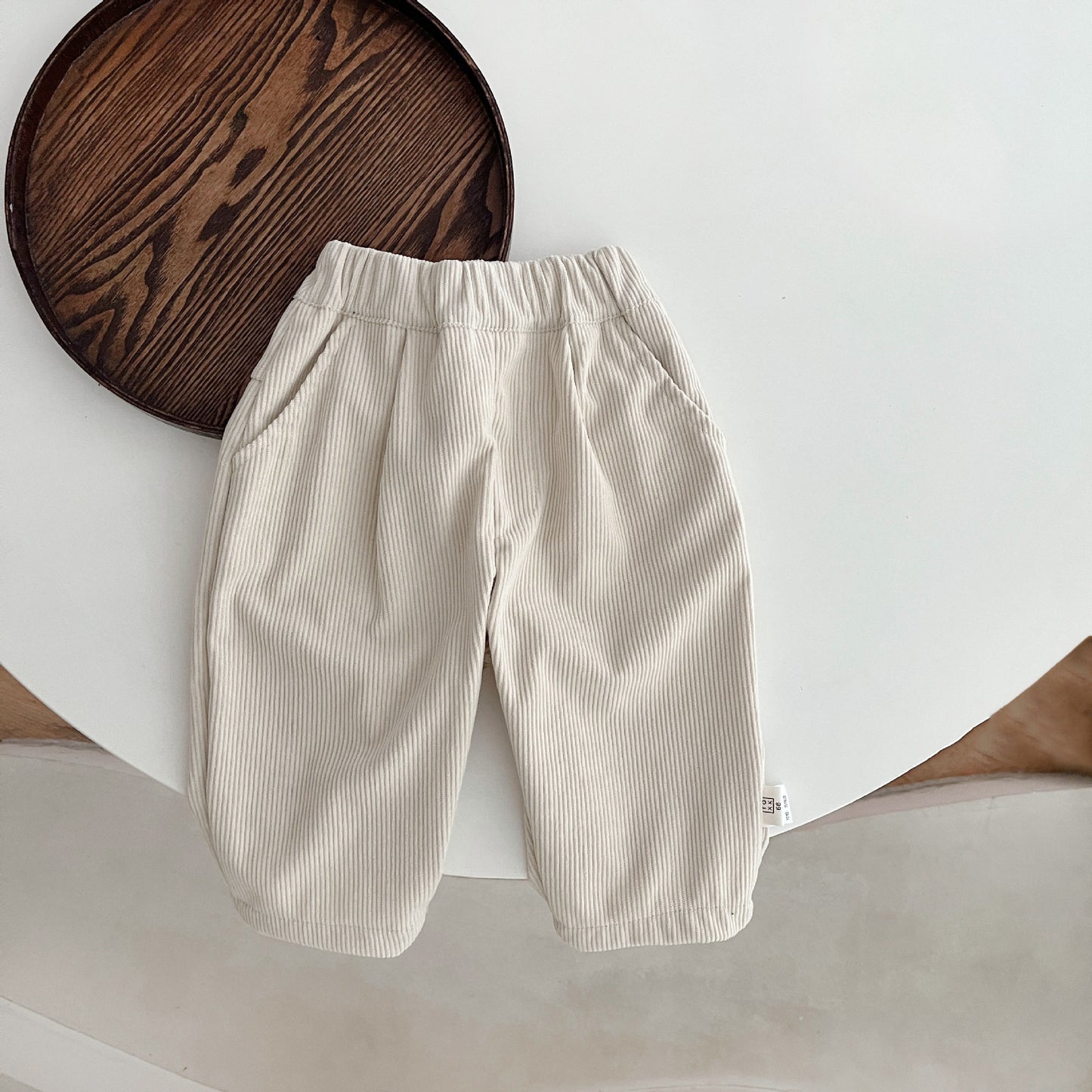 Korean Style Children's Pants Autumn Winter Retro Corduroy