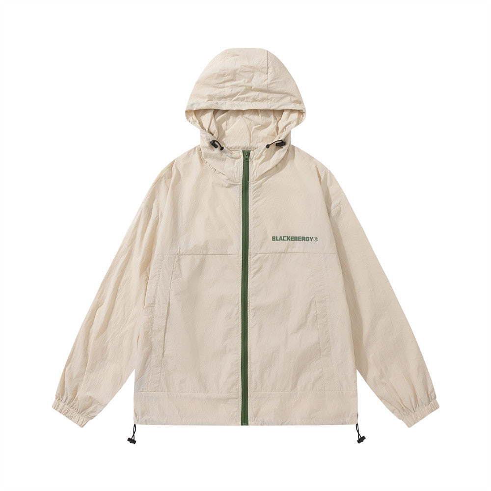 Spring And Autumn Lightweight Quick-drying Hooded Jacket For Men